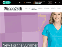 Tablet Screenshot of medcouturewarehouse.com